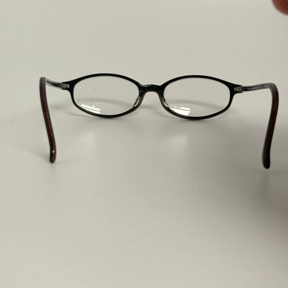 Kenneth Cole Michelle Fey Oval Eyeglasses Frames Burgundy Dark Wine 140mm